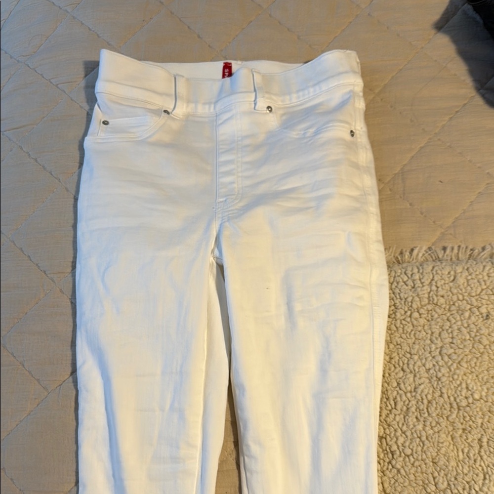 SPANX White Skinny Jeans High-Waisted